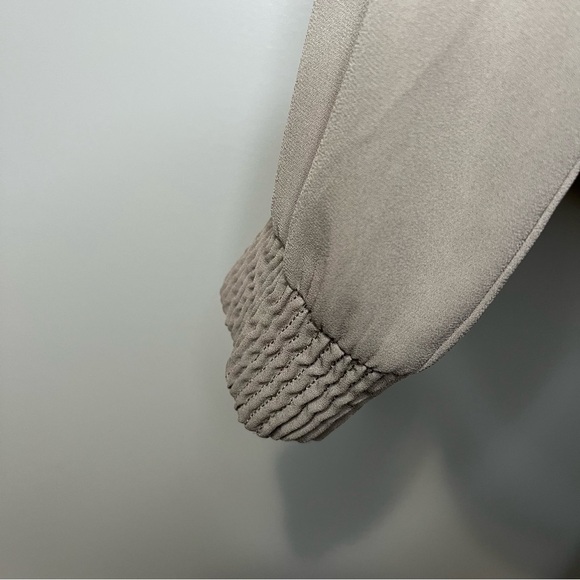 Babaton Gilroy Full Zip Bomber Jacket Taupe - Picture 6 of 12